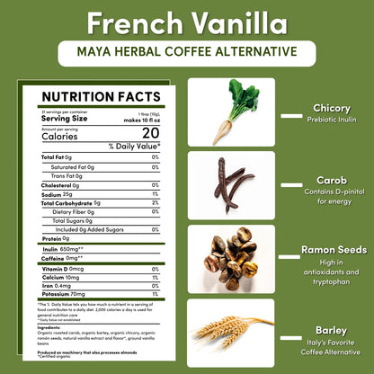 French Vanilla Chicory Herbal Coffee